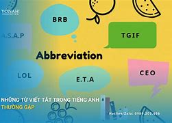 Các Từ Viết Tắt Tiếng Anh Là Gì